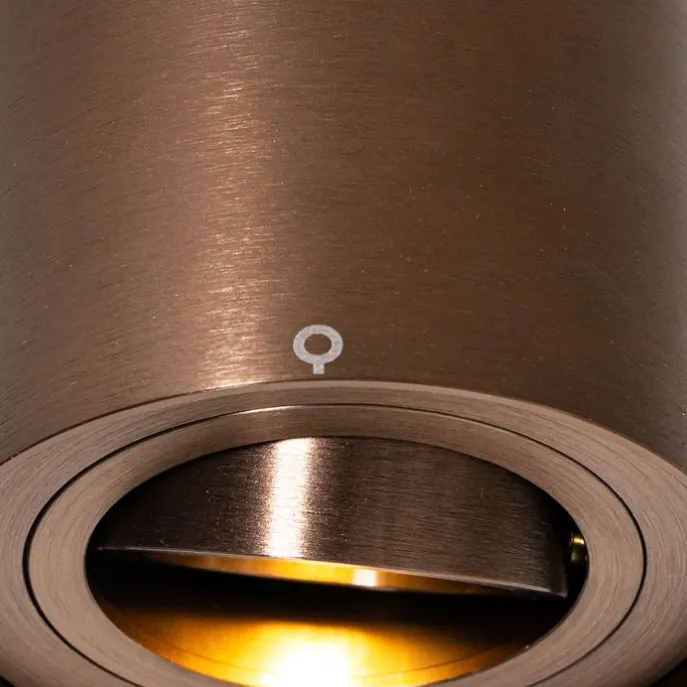 Smart plafondspot donkerbrons draai- en kantelbaar incl. Wifi GU10 50mm - Rondoo Up