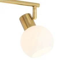 Smart Plafondspot goud met opaal glas 4-lichts verstelbaar incl. 4 Wifi P45 - Anouk
