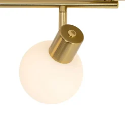 Smart Plafondspot goud met opaal glas 4-lichts verstelbaar incl. 4 Wifi P45 - Anouk