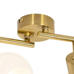 Smart Plafondspot goud met opaal glas 4-lichts verstelbaar incl. 4 Wifi P45 - Anouk