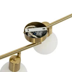 Smart Plafondspot goud met opaal glas 4-lichts verstelbaar incl. 4 Wifi P45 - Anouk