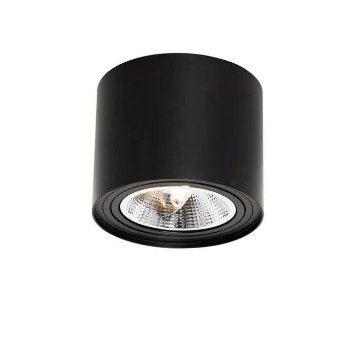 Smart plafondspot zwart draai- en kantelbaar incl. Wifi GU10 111mm - Rondoo Up