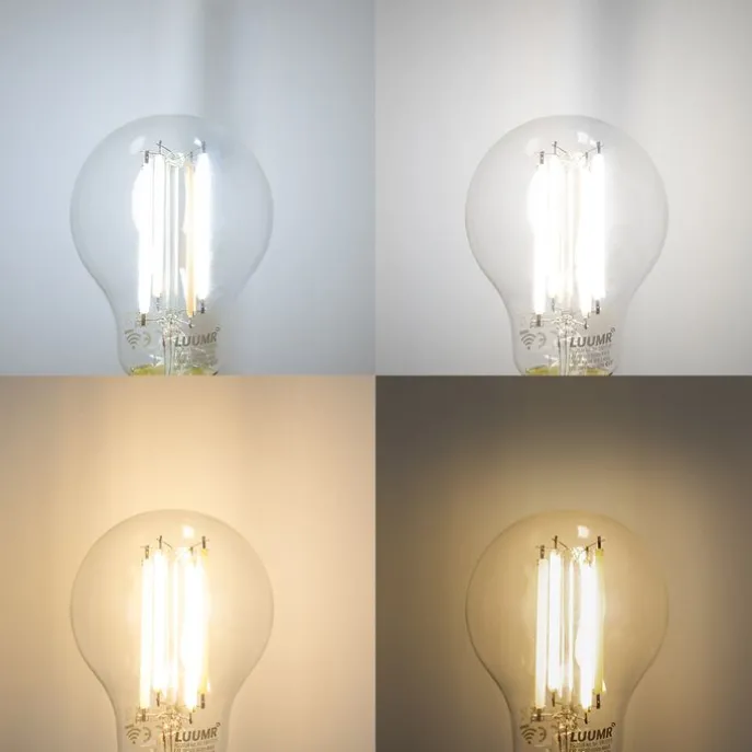 Smart plafondspot zwart met smoke glas rond 3-lichts verstelbaar incl. 3 wifi A60 - Laura