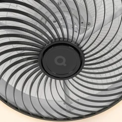 Smart plafondventilator vierkant zwart incl. LED dimbaar - Climo