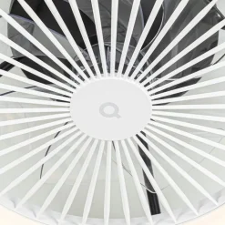 Smart plafondventilator zwart 54cm incl. LED dimbaar met afstandsbediening - Dave