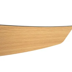 Smart plafondventilator zwart met hout print 132cm incl. LED dimbaar met afstandsbediening - Cool