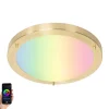 Smart plafonnière goud 31 cm IP44 incl. Wifi A60 - Yuma