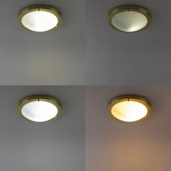 Smart plafonnière goud 31 cm IP44 incl. Wifi A60 - Yuma