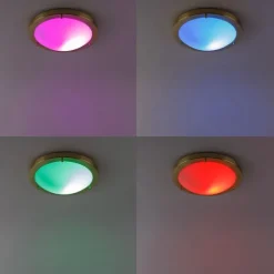 Smart plafonnière goud 31 cm IP44 incl. Wifi A60 - Yuma