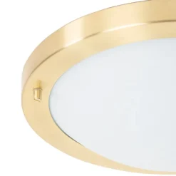 Smart plafonnière goud 31 cm IP44 incl. Wifi A60 - Yuma