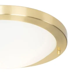 Smart plafonnière goud 31 cm IP44 incl. Wifi A60 - Yuma