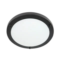 Smart plafonnière zwart 31 cm incl. WiFi A60 IP44 - Yuma