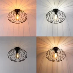 Smart plafonnière zwart incl. Wifi G95 - Margarita