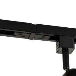 Smart railsysteem met 5 spots zwart goud 1-fase incl. 5 Wifi GU10 50mm - Iconic Jeana