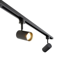 Smart railsysteem met 6 spots zwart 1-fase 200cm - Iconic Jeana