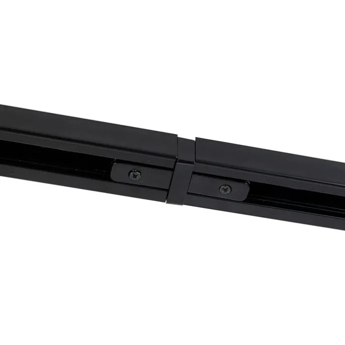 Smart railsysteem met 6 spots zwart 1-fase 300cm - Iconic Jeana