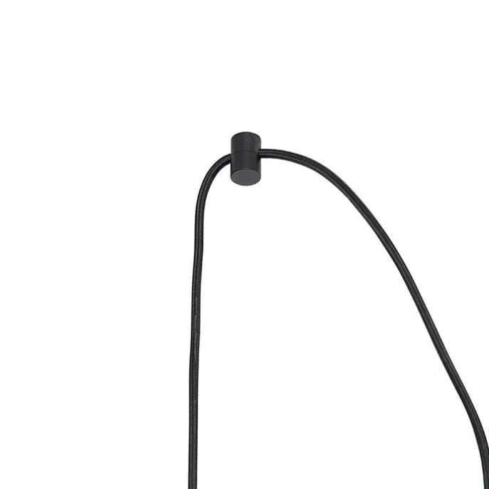 Smart railsysteem zwart 3 spots en hanglamp 1-fase - Iconic Cavalux Jeana