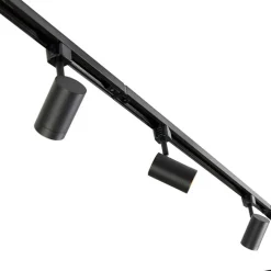 Smart railsysteem zwart 1-fase 10-lichts incl. Wifi GU10 - Iconic Jeana