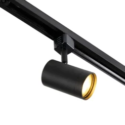 Smart railsysteem zwart 1-fase 10-lichts incl. Wifi GU10 - Iconic Jeana