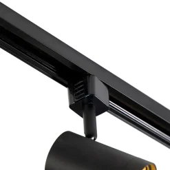 Smart railsysteem zwart 1-fase 10-lichts incl. Wifi GU10 - Iconic Jeana