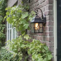 Smart romantische buitenwandlamp brons incl. Wifi A60 - London