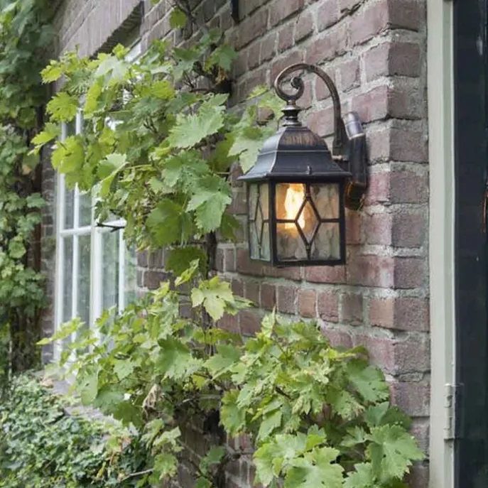 Smart romantische buitenwandlamp brons incl. Wifi A60 - London