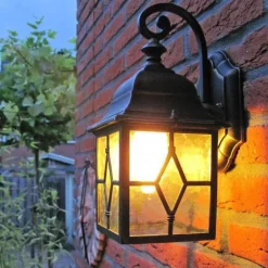 Smart romantische buitenwandlamp brons incl. Wifi A60 - London