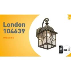 Smart romantische buitenwandlamp brons incl. Wifi A60 - London