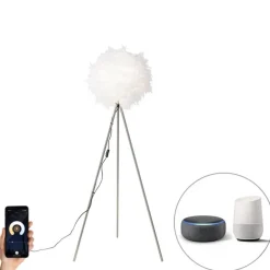 Smart romantische vloerlamp wit incl. Wifi A60 - Feather