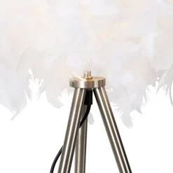 Smart romantische vloerlamp wit incl. Wifi A60 - Feather