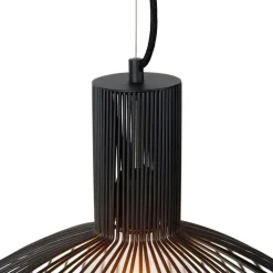 Smart ronde hanglamp zwart 50 cm incl. Wifi G95 - Dos