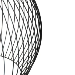 Smart ronde hanglamp zwart 50 cm incl. Wifi G95 - Dos