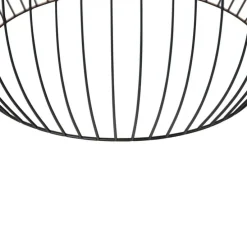 Smart ronde hanglamp zwart 50 cm incl. Wifi G95 - Dos