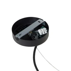 Smart ronde hanglamp zwart 50 cm incl. Wifi G95 - Dos