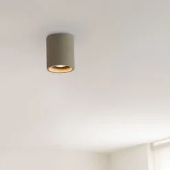 Smart ronde plafondspot beton incl. Wifi GU10 - Deep