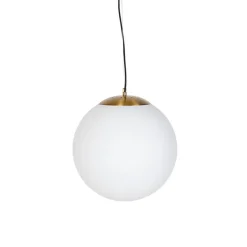 Smart Scandinavische hanglamp opaal glas 40 cm incl. Wifi A60 - Ball 40