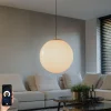 Smart Scandinavische hanglamp opaal glas 50 cm incl. Wifi A60- Ball 50