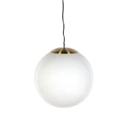 Smart Scandinavische hanglamp opaal glas 50 cm incl. Wifi A60- Ball 50