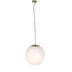 Smart Scandinavische hanglamp opaal glas 50 cm incl. Wifi A60- Ball 50