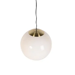 Smart Scandinavische hanglamp opaal glas 50 cm incl. Wifi A60- Ball 50