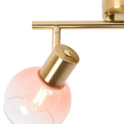 Smart spot goud met roze glas incl. 2 Wifi P45 - Vidro