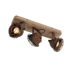 Smart spot roestbruin kantelbaar incl. 3 WiFi GU10 - Gina