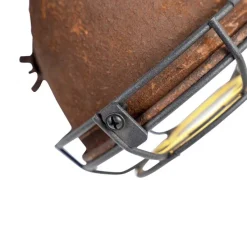 Smart spot roestbruin met hout incl. 2 wifi GU10 - Gina