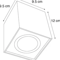 Smart spot wit incl. WiFi GU10 verstelbaar - Quadro 1 Up