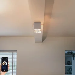 Smart spot wit rechthoekig 2-lichts incl. 2 Wifi GU10 111mm - Box