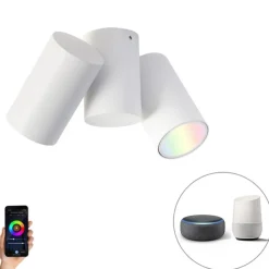 Smart spot wit verstelbaar incl. 2 Wifi GU10 - Michael