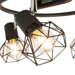 Smart spot zwart draai- en kantelbaar incl. 3 Wifi P45 - Mosh