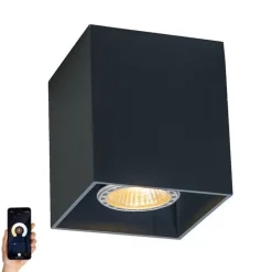 Smart spot zwart incl. wifi GU10 - Qubo