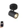 Smart spot zwart incl. WiFi GU10 verstelbaar - Jeana