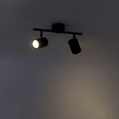 Smart spot zwart kantelbaar incl. 2 WiFi GU10 - Jeana